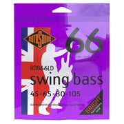 Rotosound RDB66LD Swing Bass 66 snarenset elektrische basgitaar, stainless steel, 45-105 double ball end, standard gauge