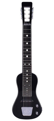 SX LG3BK lapsteel gitaar met tas en glazen slide – zwart