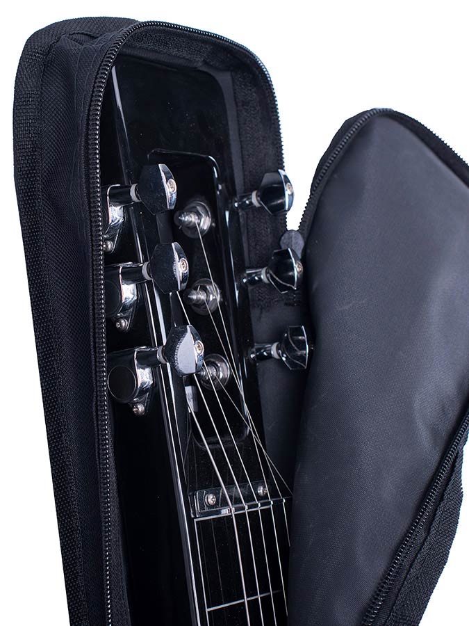 SX LG3BK lapsteel gitaar met tas en glazen slide – zwart
