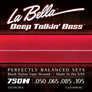 La Bella 750N Deep Talkin' Bass tape wound bassnaren, 050-105