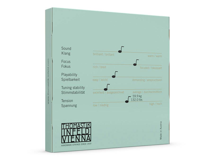 Thomastik-Infeld THVE-400 snarenset voor cello 4/4, medium, stalen kern afbeelding 2