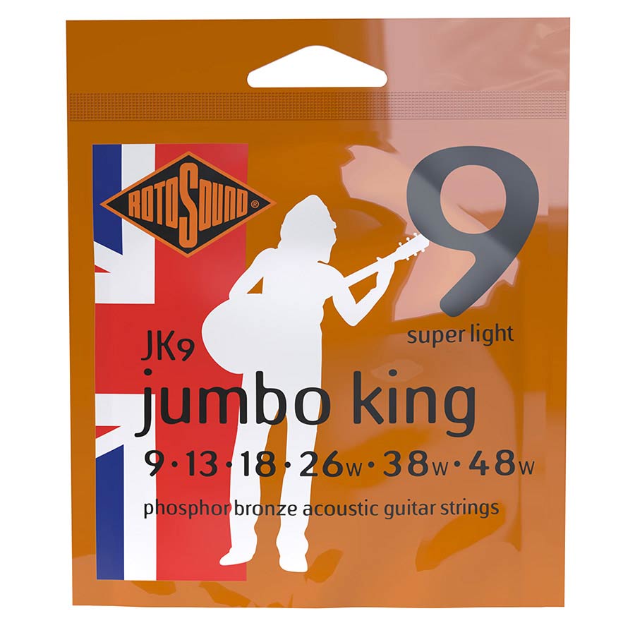Rotosound JK9 Jumbo King snarenset voor akoestische gitaar