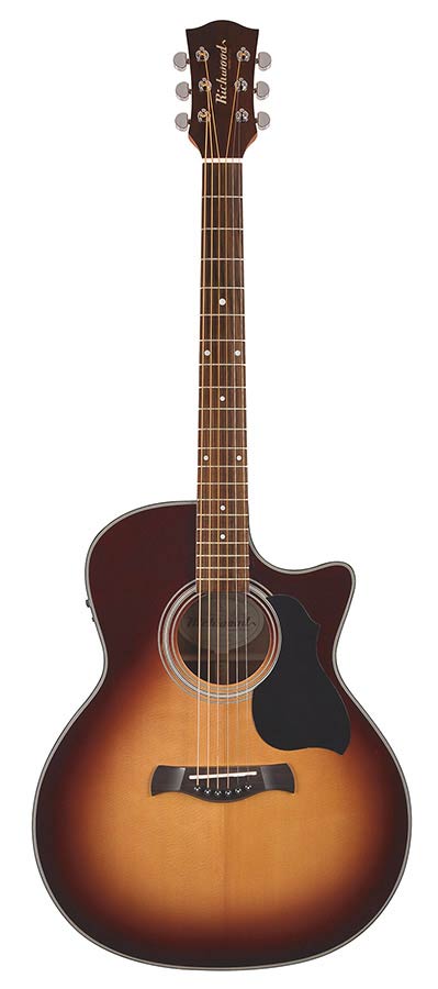 Richwood G-40-CESB Master Series handgemaakte grand auditorium gitaar, massief sparren en mahonie, Presys I, glanzend afgewerkt