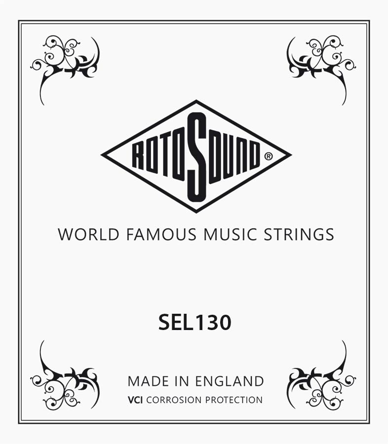 Rotosound SEL130 Swing Bass 66 .130 basgitaarsnaar, stainless steel roundwound, extra long