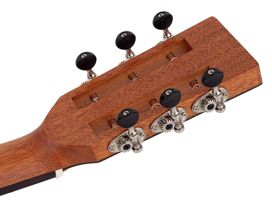 Richwood P-50 Master Series handgemaakte parlor gitaar, massief mahonie