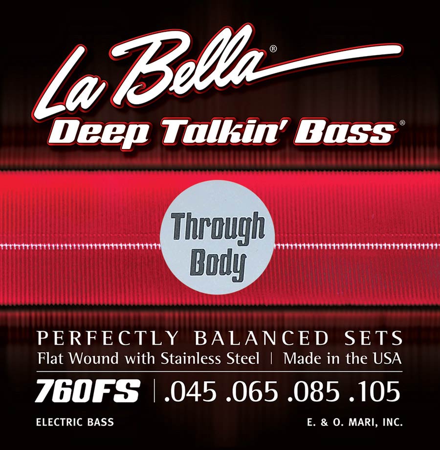 La Bella 760FS-TB Deep Talkin' Bass flatwound bassnaren, normale spanning, 045-105