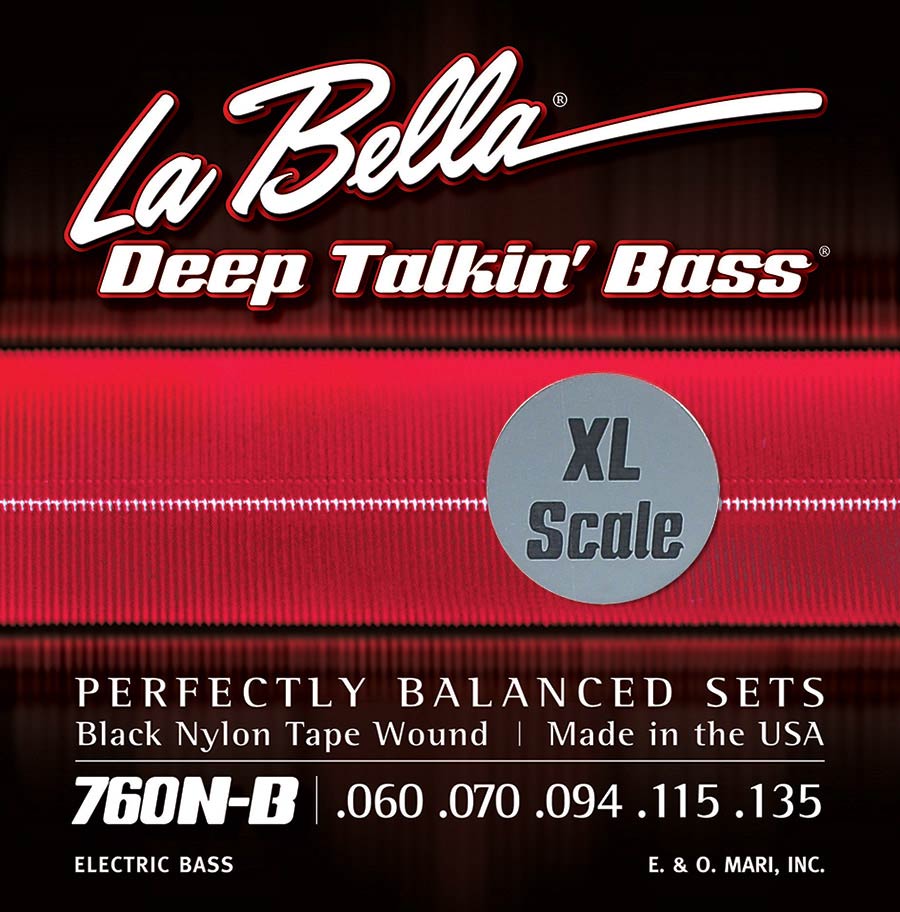 La Bella 760N-BXL Deep Talkin' Bass tape wound bassnaren, extra long scale, 060-135