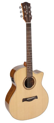 Richwood SWG-130-CE Master Series handgemaakte gitaar "Songwriter O", massief sparren en ovangkol, cutaway, Fishman Presys I