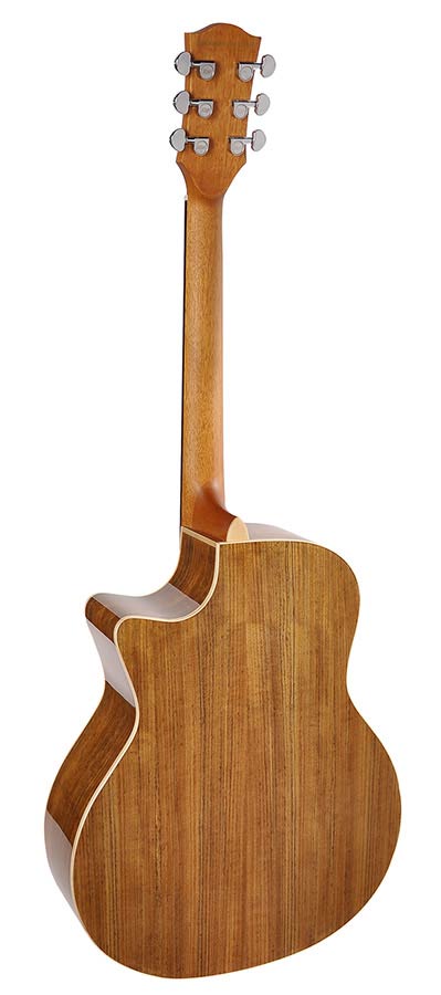 Richwood SWG-130-CE Master Series handgemaakte gitaar "Songwriter O", massief sparren en ovangkol, cutaway, Fishman Presys I