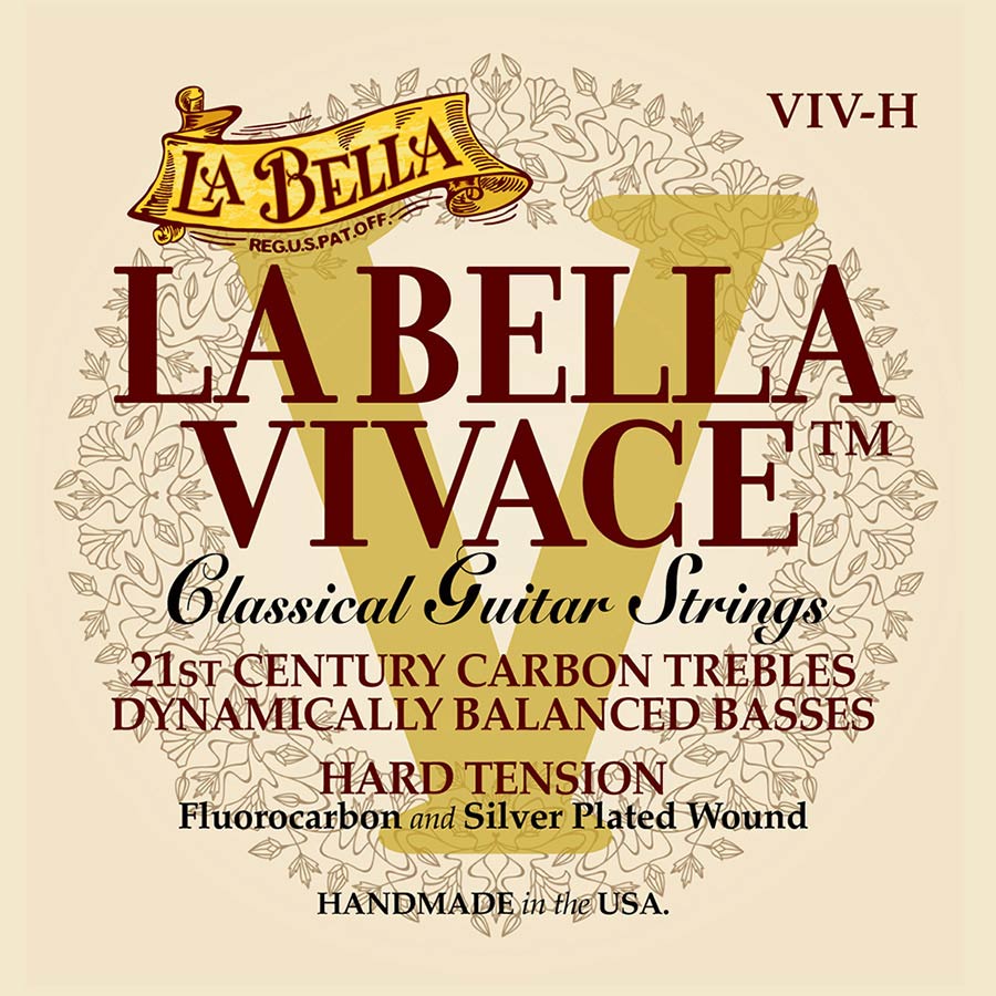 La Bella VIV-H Vivace carbon klassieke gitaarsnaren, hoge spanning