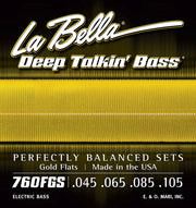 La Bella 760FGS Deep Talkin' Bass flatwound bassnaren, 045-105