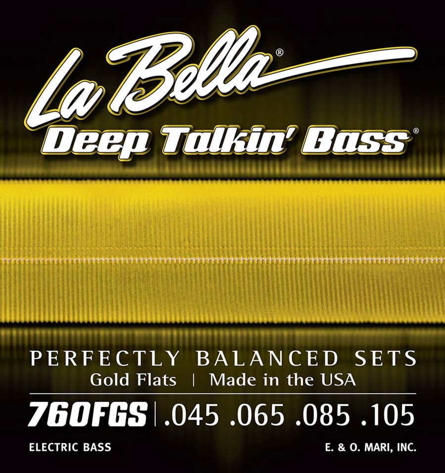 La Bella 760FGS Deep Talkin' Bass flatwound bassnaren, 045-105