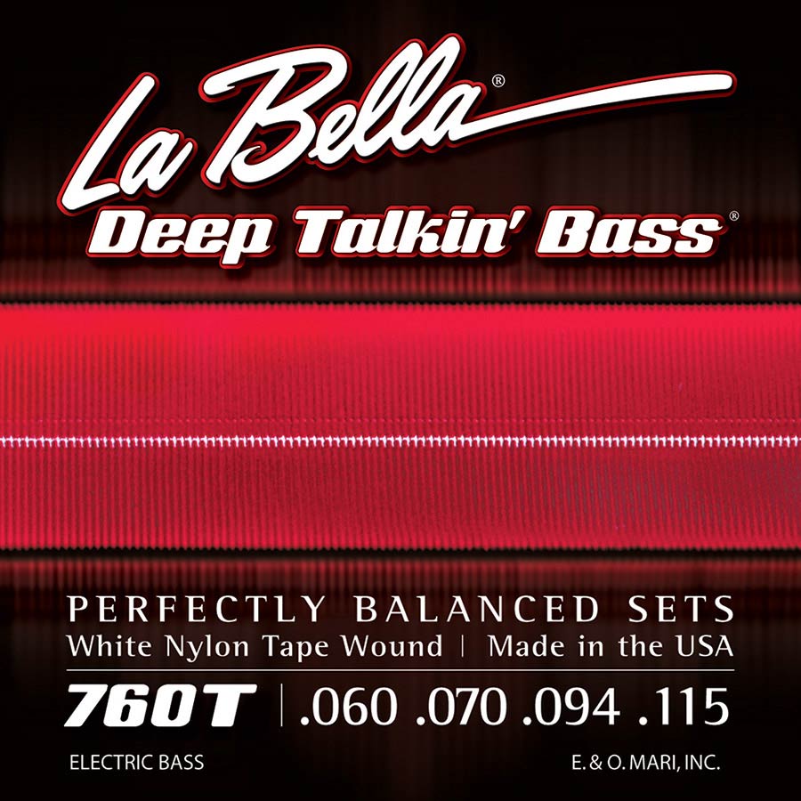 La Bella 760T Deep Talkin' Bass tape wound bassnaren, 060-115