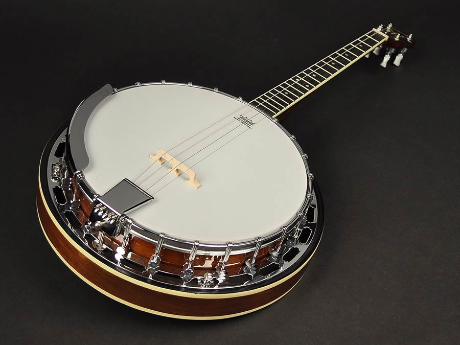 Richwood RMB-604 Heritage Series tenorbanjo 4-snarig, mahonie ketel, 19 frets