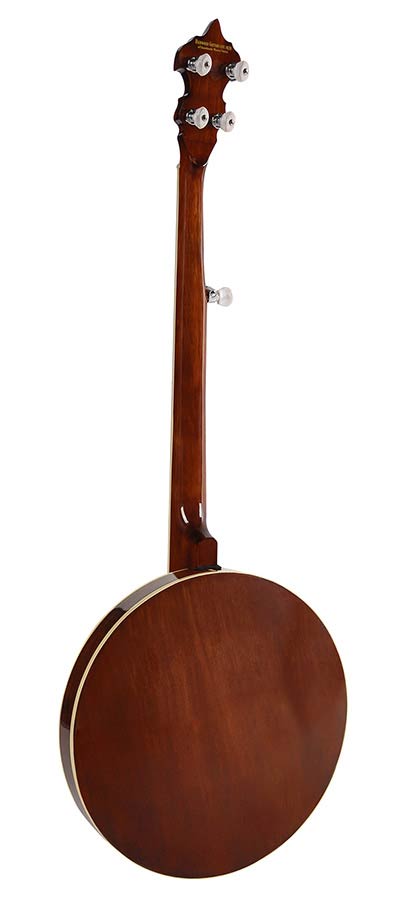 Richwood RMB-605 Heritage Series 5-snarige bluegrassbanjo, mahonie ketel, 24 beugels