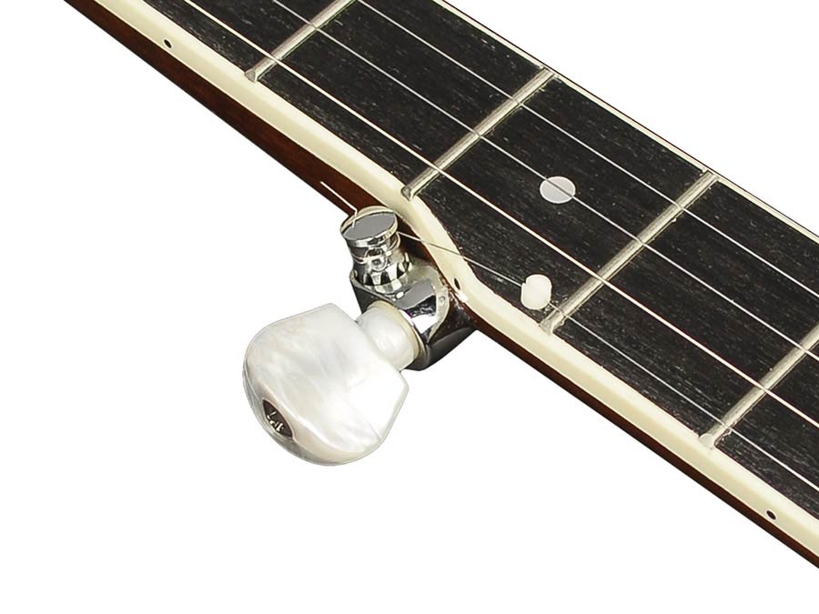 Richwood RMB-605 Heritage Series 5-snarige bluegrassbanjo, mahonie ketel, 24 beugels