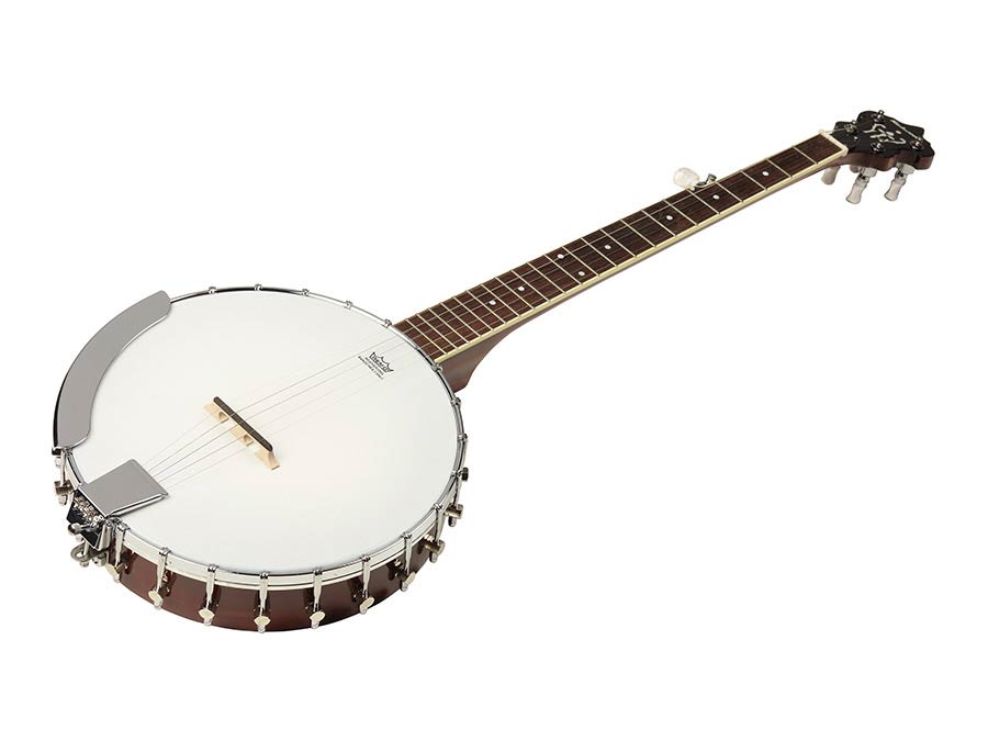 Richwood RMB-405 Heritage Series folkbanjo 5-snarig, open achterkant, 24 beugels