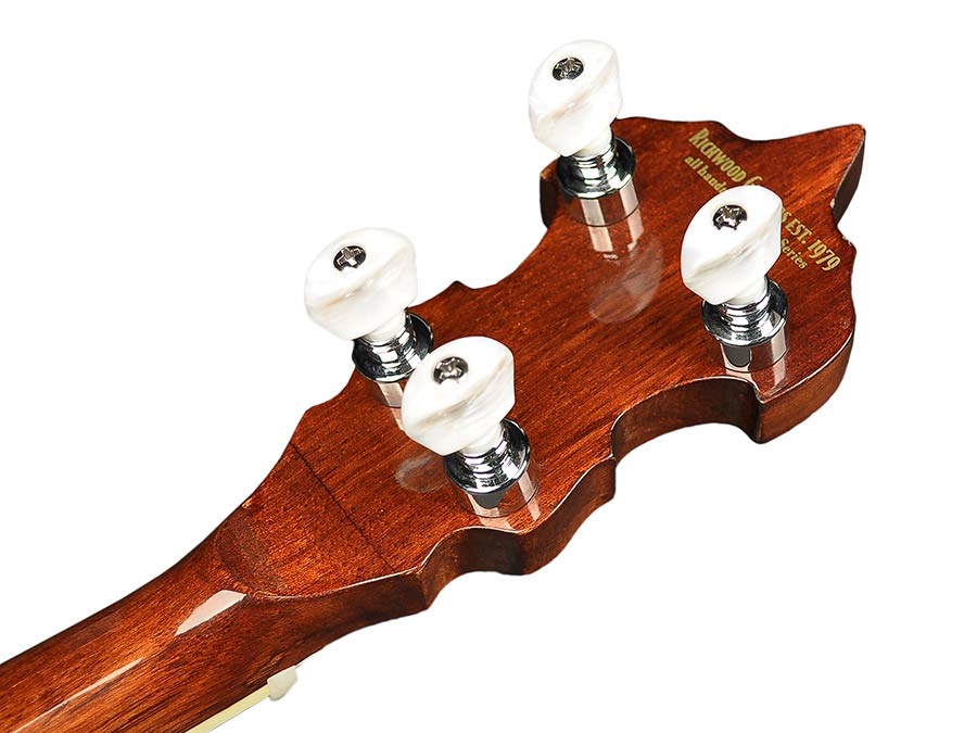 Richwood RMB-405 Heritage Series folkbanjo 5-snarig, open achterkant, 24 beugels