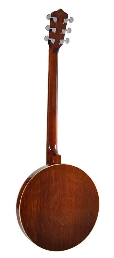 Richwood RMB-606 Heritage Series gitaarbanjo 6-snarig, mahonie ketel, 24 beugels