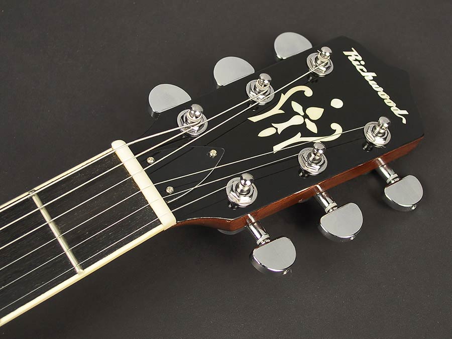Richwood RMB-606 Heritage Series gitaarbanjo 6-snarig, mahonie ketel, 24 beugels