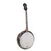 Richwood RMB-904 Heritage Series tenorbanjo 4-snarig, aluminium ketel + tonering, ebben toets, 24 beugels, 19 frets
