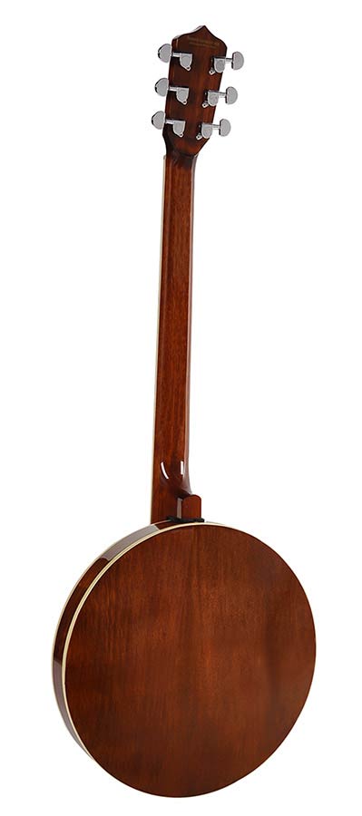 Richwood RMB-906 Heritage Series gitaarbanjo, 6-snarig, aluminium ketel en tonering, peruaans walnoten toets, 24 beugels