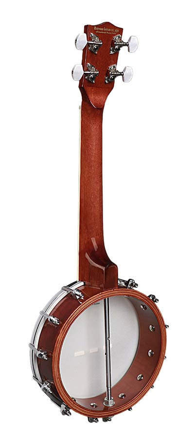 Richwood RMBU-404 Heritage Series ukelelebanjo, open achterkant, mahonie ketel, 12 beugels