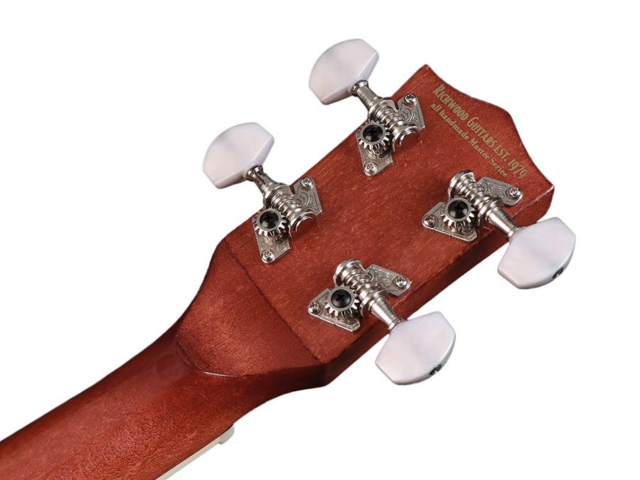 Richwood RMBU-404 Heritage Series ukelelebanjo, open achterkant, mahonie ketel, 12 beugels