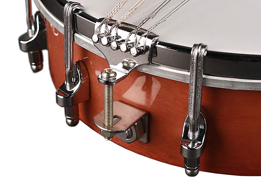 Richwood RMBM-408 Heritage Series mandolinebanjo, open achterkant, mahonie ketel, 12 beugels