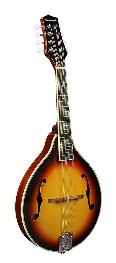 Richwood RMA-60-VS Heritage Series mandoline a-style, sparren bovenblad, mahonie zij- en achterkant, vintage sunburst