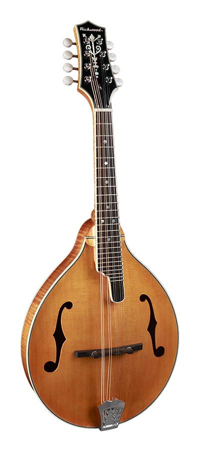 Richwood RMA-110-VS Heritage Series mandoline a-style, massief sparren bovenblad, massief gevlamd esdoorn zij- en achterkant