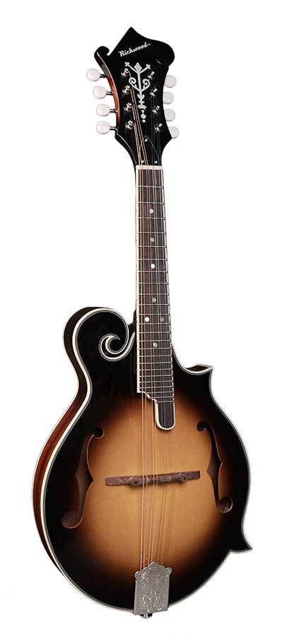 Richwood RMF-60-VS Heritage Series mandoline f-style, sparren bovenblad, esdoorn zij- en achterkant, vintage sunburst