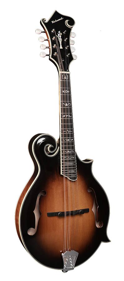 Richwood RMF-100-VS Heritage Series mandoline f-style, massief sparren bovenblad, massief esdoorn zij- en achterkant, vintage sunburst