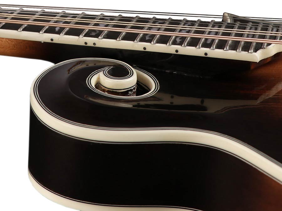 Richwood RMF-100-VS Heritage Series mandoline f-style, massief sparren bovenblad, massief esdoorn zij- en achterkant, vintage sunburst