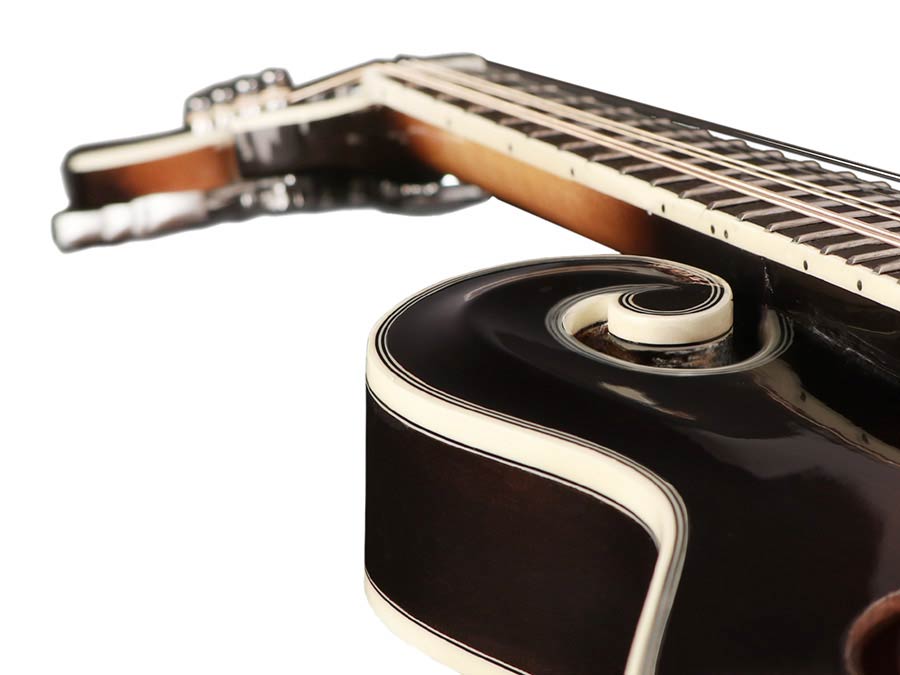 Richwood RMF-100-VS Heritage Series mandoline f-style, massief sparren bovenblad, massief esdoorn zij- en achterkant, vintage sunburst