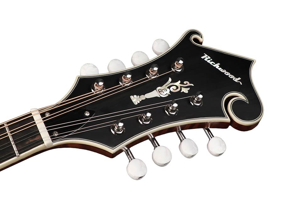 Richwood RMF-220-WN Heritage Series mandoline f-style, massief sparren bovenblad, massief gevlamd esdoorn zij- en achterkant