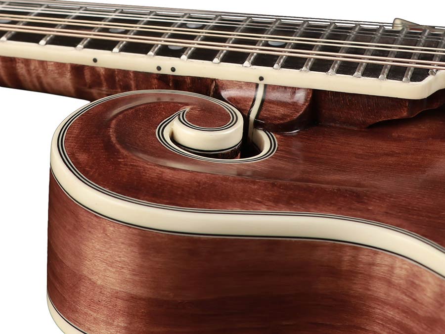 Richwood RMF-220-WN Heritage Series mandoline f-style, massief sparren bovenblad, massief gevlamd esdoorn zij- en achterkant