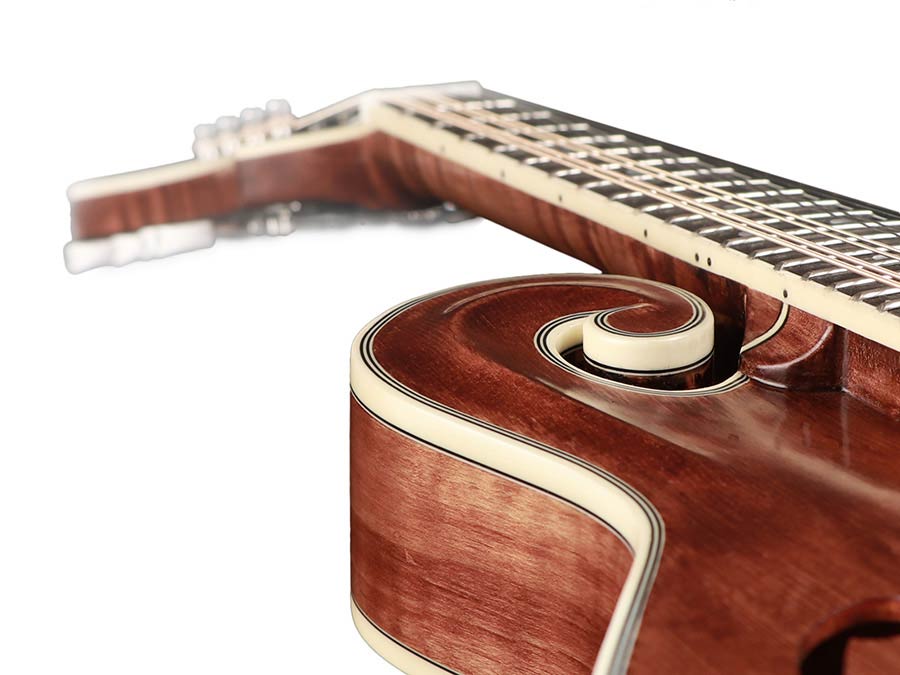 Richwood RMF-220-WN Heritage Series mandoline f-style, massief sparren bovenblad, massief gevlamd esdoorn zij- en achterkant