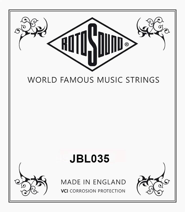 Rotosound JBL035 Jazz Bass 77 .035 snaar voor elektrische basgitaar, monel flatwound