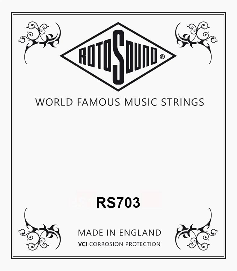 Rotosound RS703 Traditional Instruments .014 bouzouki snaar, stainless steel, loop end