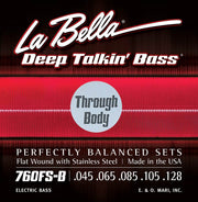 La Bella 760FS-BTB Deep Talkin' Bass flatwound bassnaren, normale spanning, 045-128
