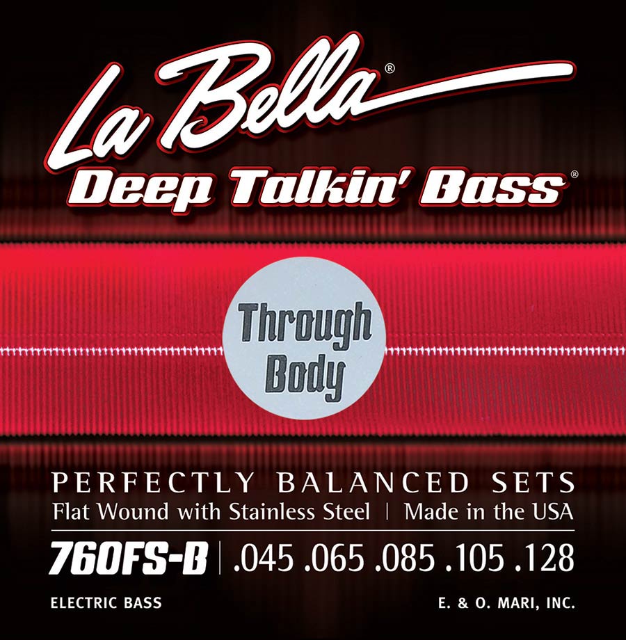La Bella 760FS-BTB Deep Talkin' Bass flatwound bassnaren, normale spanning, 045-128