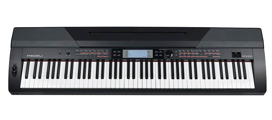 digital stage piano with accompaniment, 88 keys hammer action (GAS-II), 2 x 20 W, black