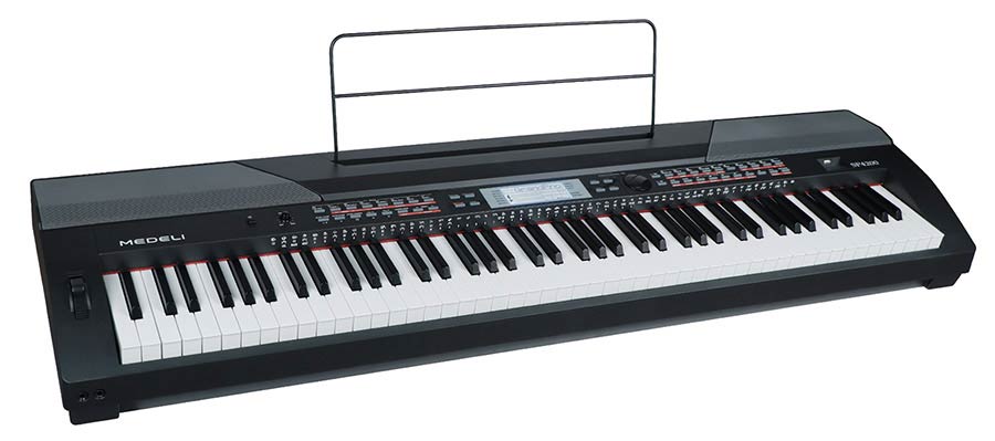 digital stage piano with accompaniment, 88 keys hammer action (GAS-II), 2 x 20 W, black