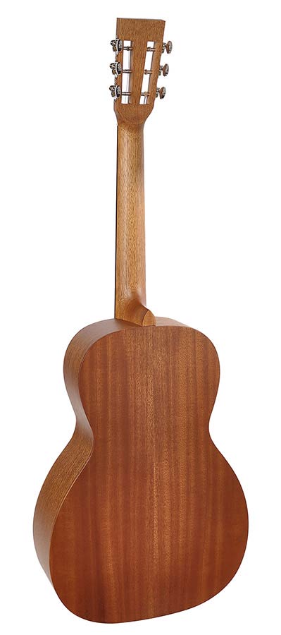 Richwood P-50-E Master Series handgemaakte parlor gitaar, massief mahonie, Presys I, satijn afgewerkt