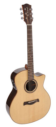 Richwood SWG-150W-CE Master Series handgemaakte gitaar "Songwriter R WIDE", massief sparren en palissander, cutaway