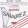 Savarez HPK52R harpsnaar voor kleine harp en concertharp 0,52 mm 1 m rood