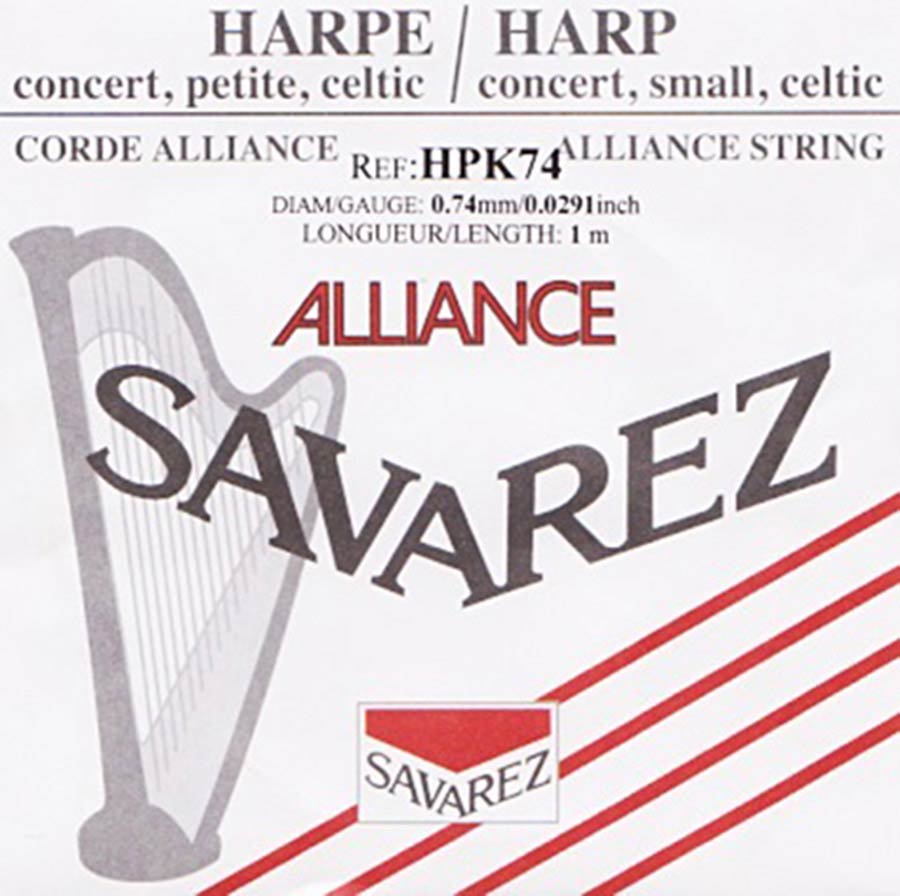 Savarez HPK74 harpsnaar voor kleine harp en concertharp 0,74 mm 1 m