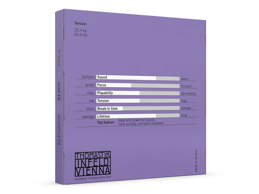 Thomastik-Infeld THAL-200 altvioolsnarenset 4/4, medium, synthetische kern afbeelding 2