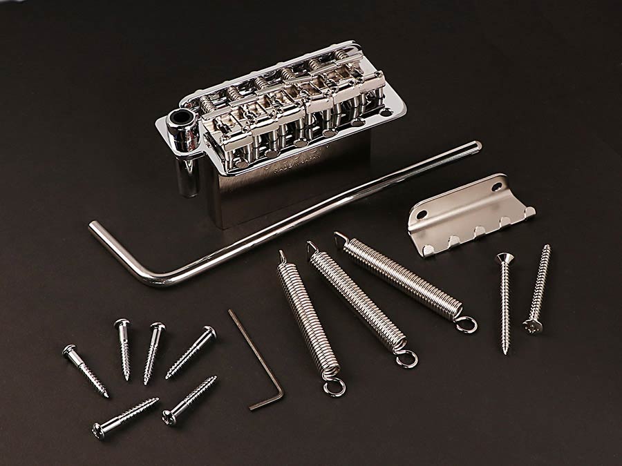 Gotoh - GTH16189 - 510TS-SF2 tremolo 6 screws, steel sheet metal saddles, 42mm steel block, chrome